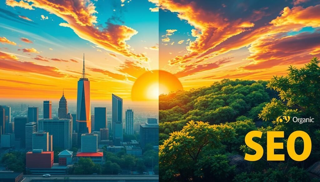 what is the difference between local and organic seo
