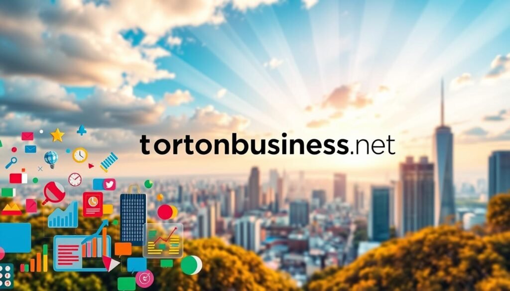 Vibrant digital campaigns in a dynamic landscape, with tontonbusiness.net logo prominently displayed. Foreground features an array of colorful icons, graphs, and charts, symbolizing the various components of a successful online marketing strategy. Middle ground showcases a bustling cityscape, representing the competitive digital marketplace. In the background, a vibrant sky with soft, directional lighting casts a warm, inviting glow, conveying a sense of optimism and opportunity. The overall composition exudes a balance of professionalism, innovation, and a touch of playfulness, capturing the essence of pausing or ending campaigns safely and effectively.