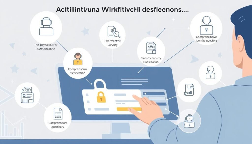 a detailed digital illustration of additional verification requirements for tontonbusiness.net, depicting a user interface with various security features like two-factor authentication, biometric scans, security questions, and comprehensive identity verification. The foreground shows a person interacting with a modern, minimalist web dashboard, while the background features subtle patterns and geometric shapes suggestive of data security and advanced technology. The overall mood is one of trust, reliability, and a commitment to robust online safety measures. a detailed digital illustration of additional verification requirements for tontonbusiness.net, depicting a user interface with various security features like two-factor authentication, biometric scans, security questions, and comprehensive identity verification. The foreground shows a person interacting with a modern, minimalist web dashboard, while the background features subtle patterns and geometric shapes suggestive of data security and advanced technology. The overall mood is one of trust, reliability, and a commitment to robust online safety measures.