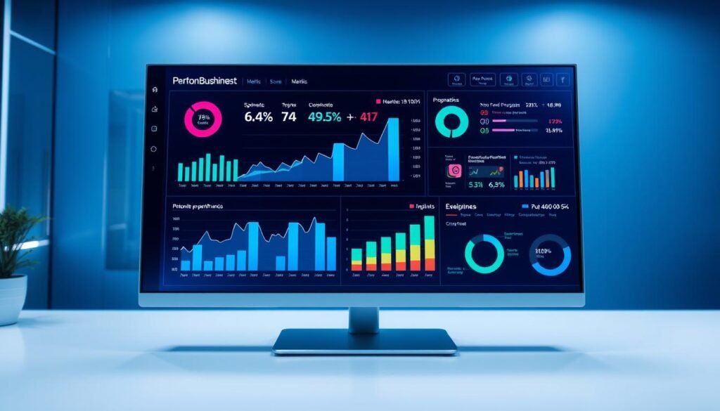 a vibrant, data-driven performance dashboard with dynamic metrics, charts, and infographics displayed on a sleek tontonbusiness.net interface. A modern, minimalist layout creates a sense of clarity and focus, with key performance indicators illuminated by cool-toned lighting and a slightly elevated camera angle to convey a professional, analytical perspective. The overall mood is one of precision, optimization, and impactful growth, reflecting the data-driven nature of the subject matter.