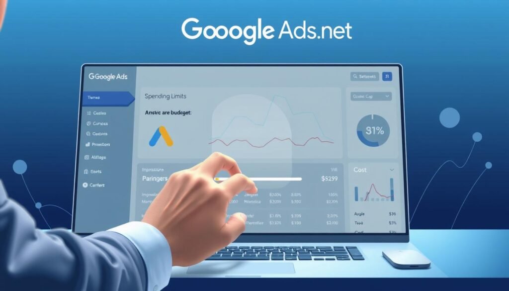 how to set monthly spending limit in google ads