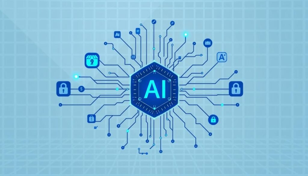 A high-tech AI algorithm depicted as a central focus, surrounded by data streams, security icons, and compliance symbols. The algorithm is rendered in a sleek, minimalist style with a blue-and-gray color palette, conveying a sense of precision, technology, and regulatory oversight. The background features a subtle grid pattern, suggesting a structured, organized environment. The lighting is soft and directional, creating depth and emphasizing the key elements. The overall mood is one of sophistication, control, and the intersection of AI-powered content detection and compliance frameworks. A high-tech AI algorithm depicted as a central focus, surrounded by data streams, security icons, and compliance symbols. The algorithm is rendered in a sleek, minimalist style with a blue-and-gray color palette, conveying a sense of precision, technology, and regulatory oversight. The background features a subtle grid pattern, suggesting a structured, organized environment. The lighting is soft and directional, creating depth and emphasizing the key elements. The overall mood is one of sophistication, control, and the intersection of AI-powered content detection and compliance frameworks.