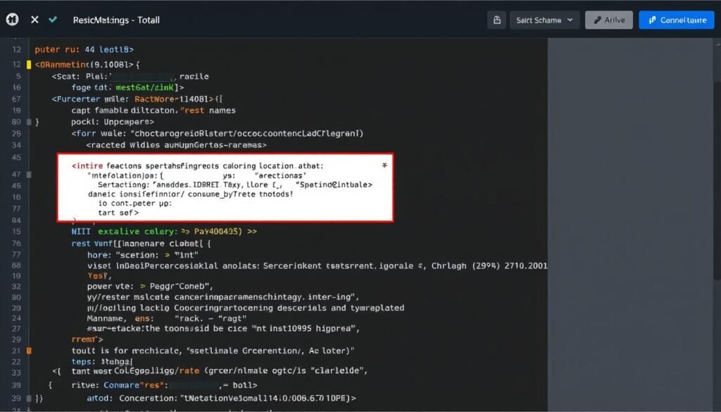 Generate an image of a review schema markup implementation example Generate an image of a review schema markup implementation example