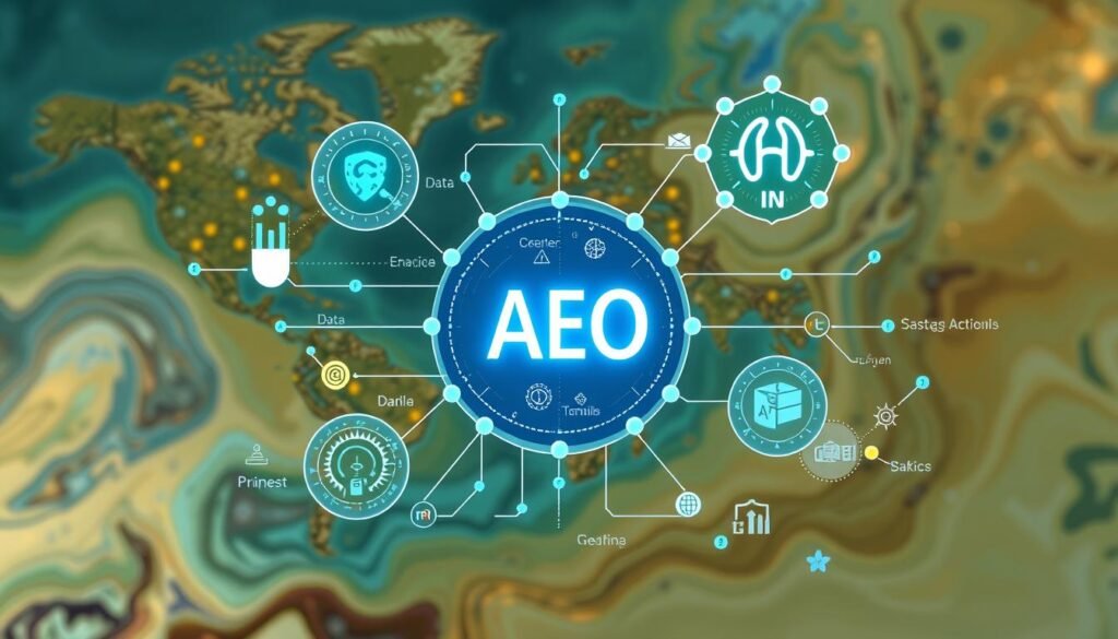 Generate an image representing multimodal AI in GEO Generate an image representing multimodal AI in GEO